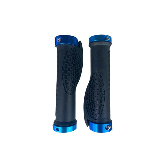 Poignées silicone (4 couleurs : rouge, bleu, noir, jaune) (Bleu)